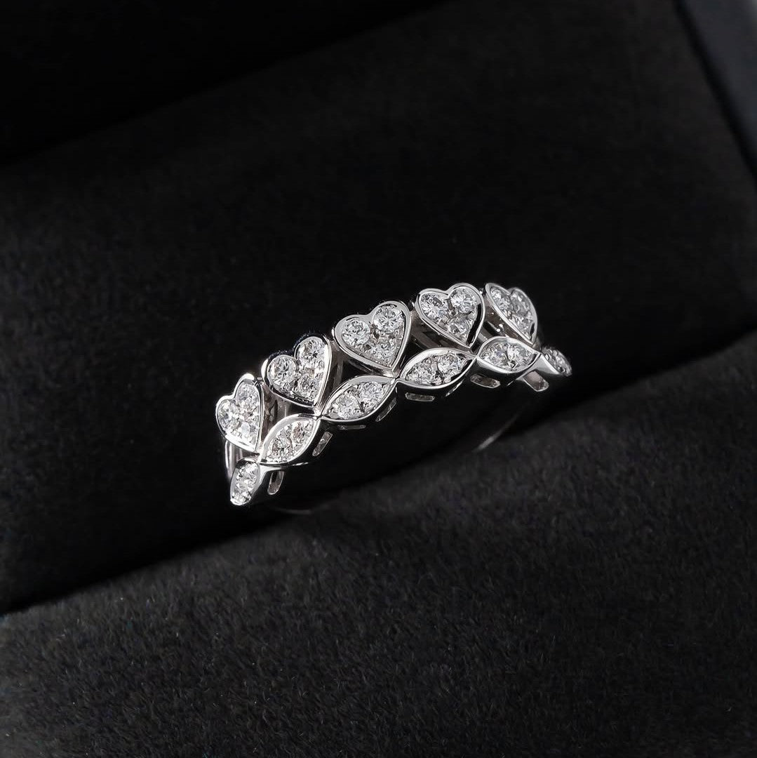 Heart & Marquise Diamond Ring | Lab Grown | 14K Gold | Romantic Statement Jewelry