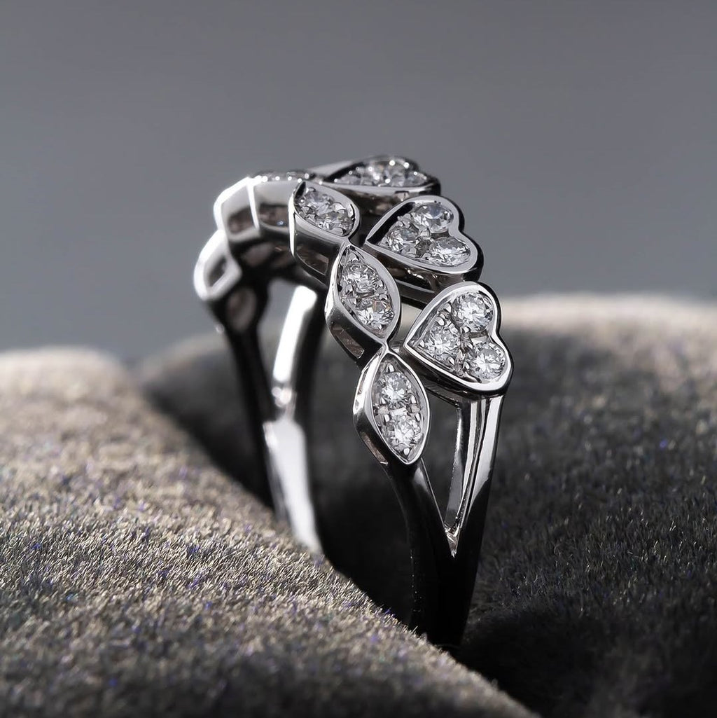 Heart & Marquise Diamond Ring | Lab Grown | 14K Gold | Romantic Statement Jewelry