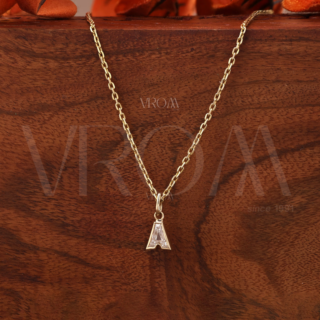 A Alphabet Initial Charm Pendant