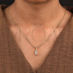 E Alphabet Initial Charm Pendant