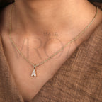 A Alphabet Initial Charm Pendant