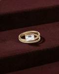 Emerald Cut Diamond Engagement Ring, Emerald Solitaire Diamond Ring, Prong Set Emerald Diamond Ring, Minimalist Diamond Ring, Gold Ring