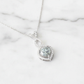 Infinity Necklace Heart Cut Pendant | Lab Grown Diamond | 14K Yellow Gold