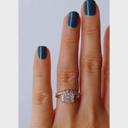 Radiant Engagement Ring | Lab Grown Diamond | Bezel Solitaire | 14K Gold