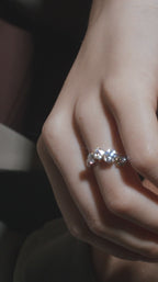 Round Diamond Wave Band | Lab Grown Diamond | 14K Yellow Gold Unique Curved Setting