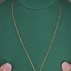 Dainty Pear Pendant Necklace | Lab Grown Diamond | 14K Yellow Gold Modern Style