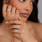 Emerald Cut Lab Grown Diamond Solitaire Engagement Ring in Solid 14K Gold